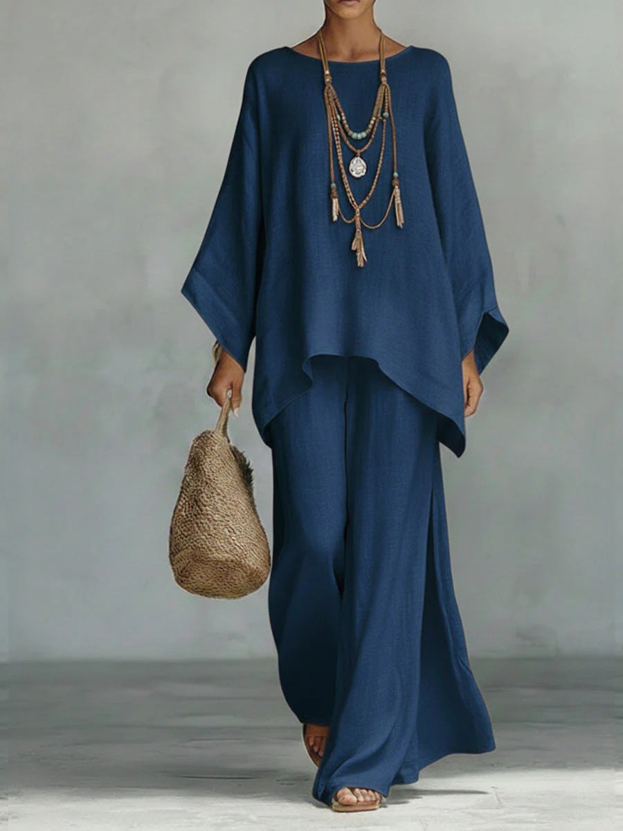 Beatriz | Conjunto mezcla lino minimalista