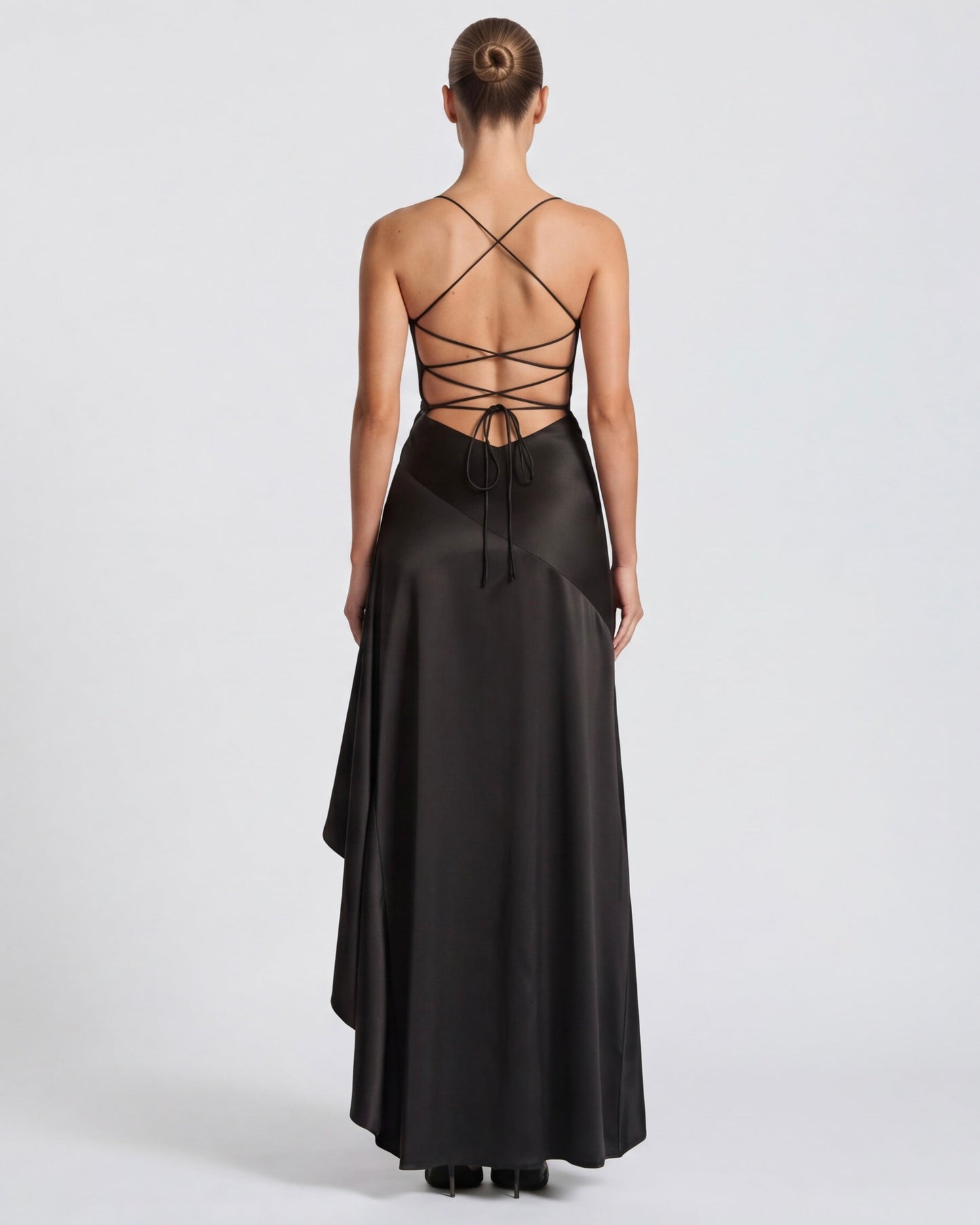 Aria | Vestido largo drapeado