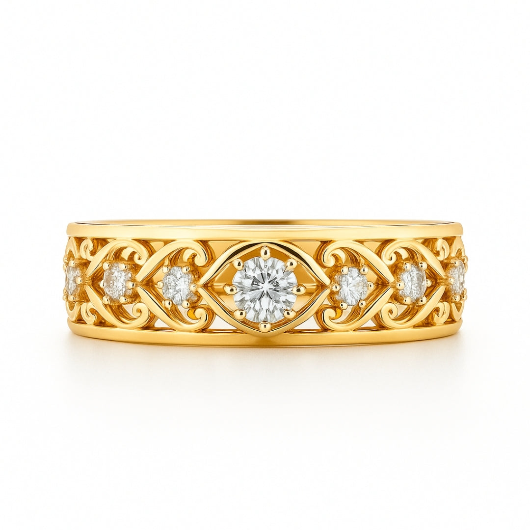 Inés – Anillo entrelazado con circonita