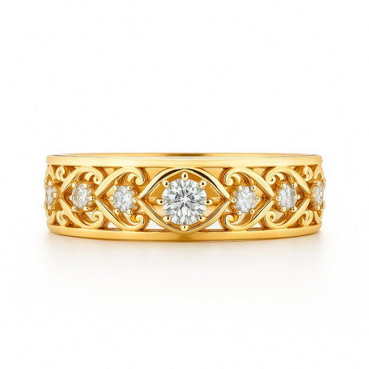 Inés – Anillo entrelazado con circonita