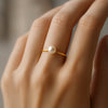 Andrea – Anillo de perla dorado