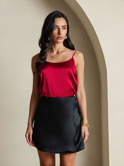 Falda Cruzada Verona en Negro Ónix