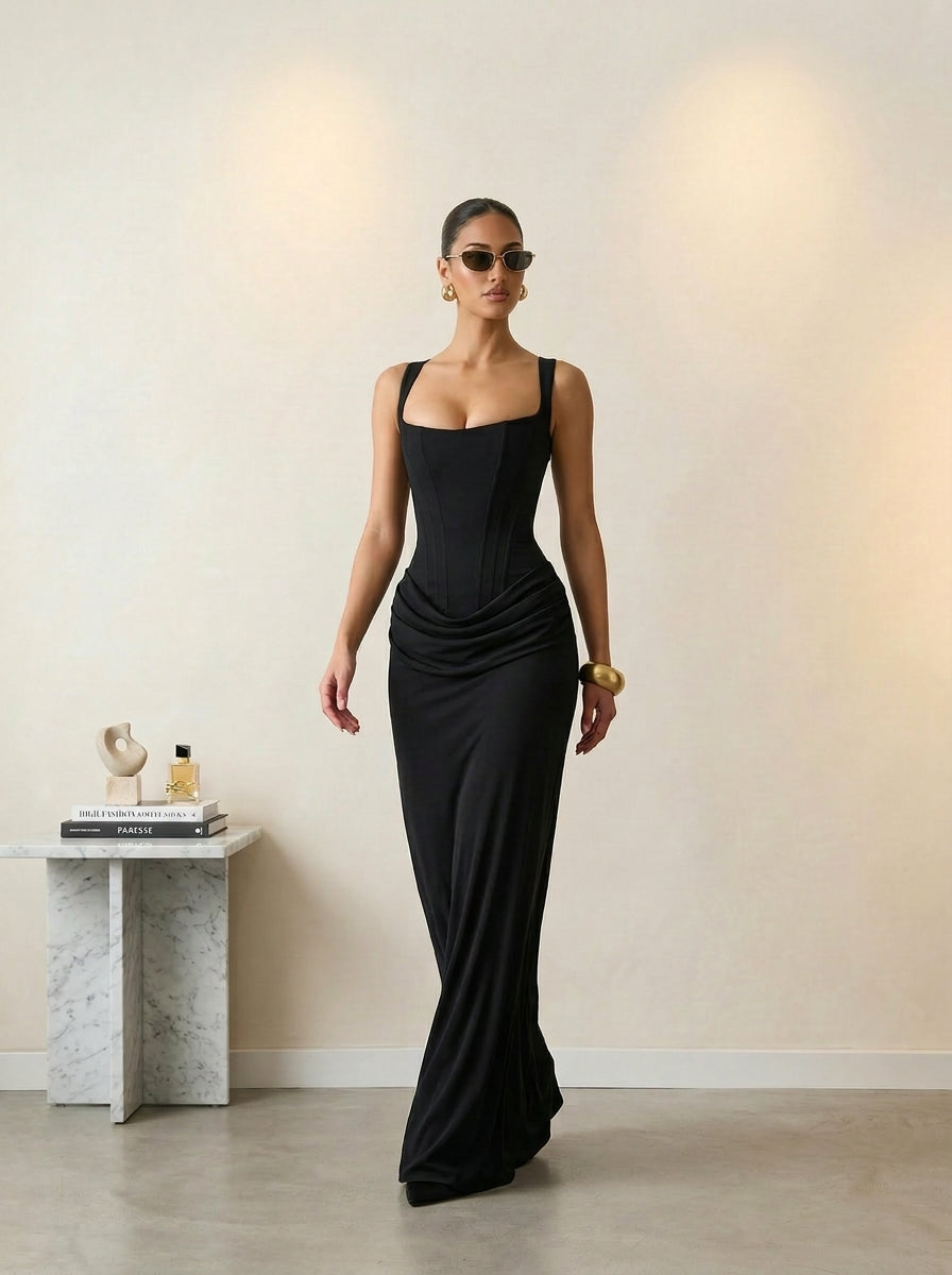 Sculpt Pleated Allegr Dress