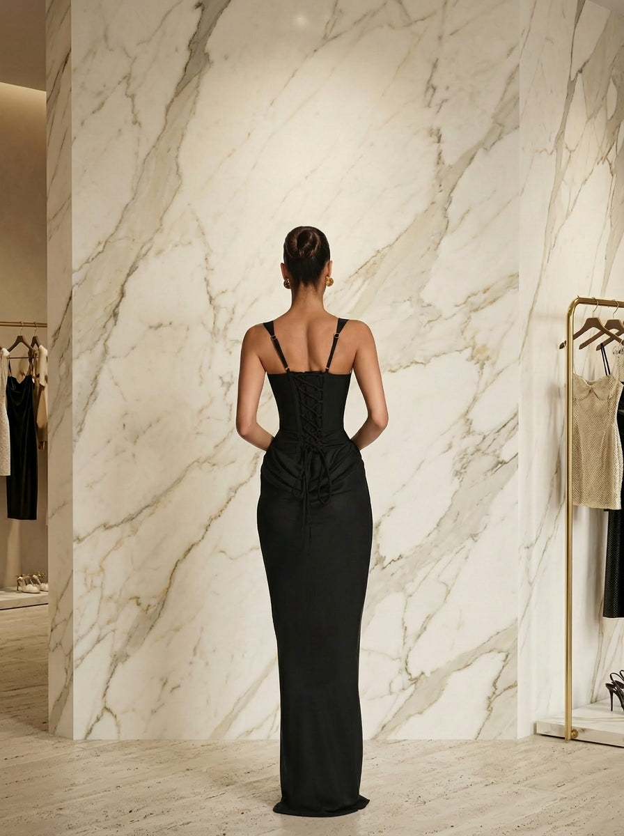 Sculpt Pleated Allegr Dress