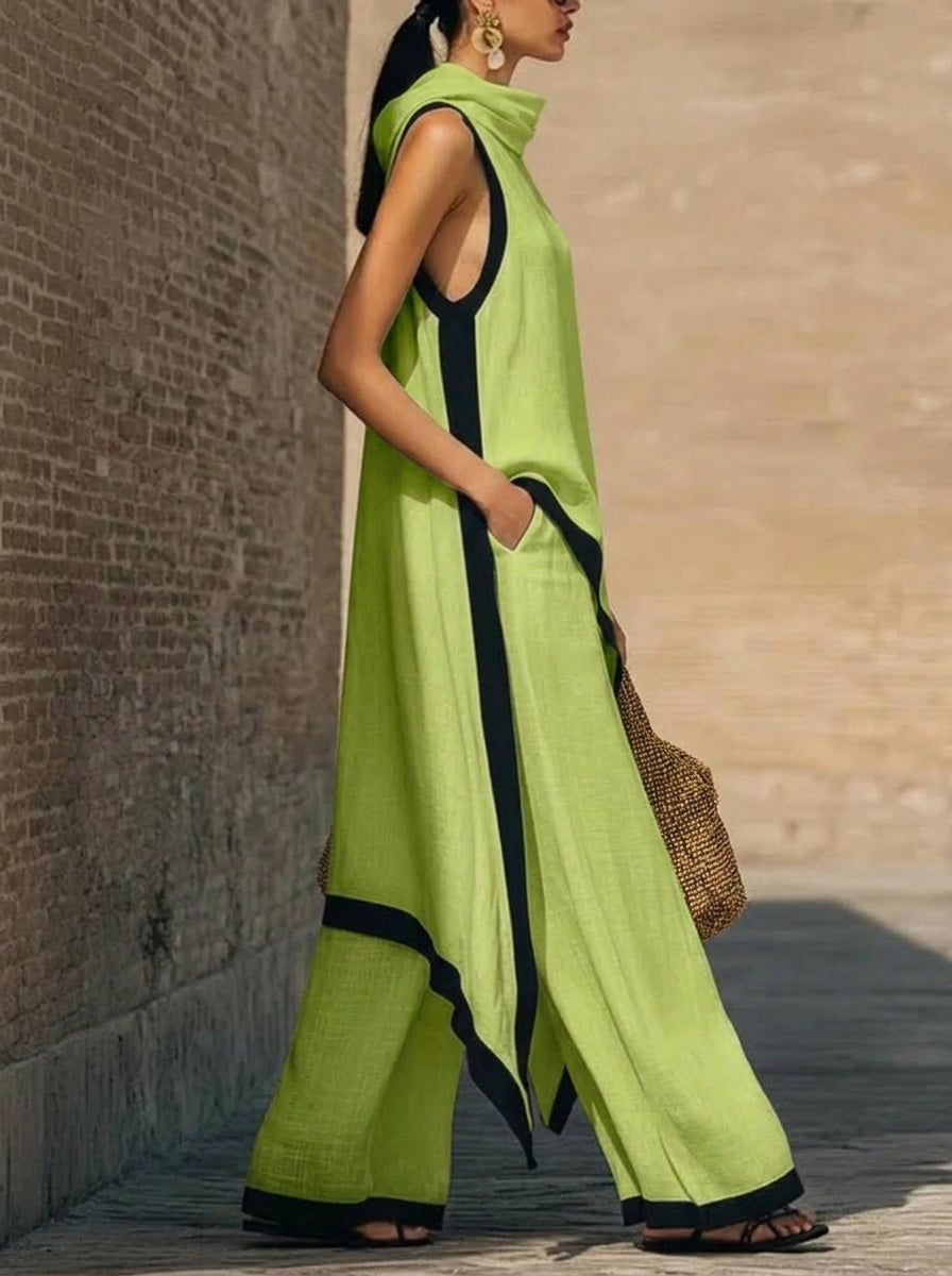 Tarsila | Conjunto esencia griega en lino premium