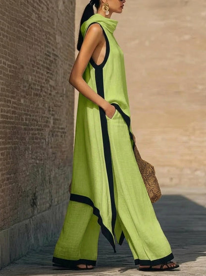 Tarsila | Conjunto esencia griega en lino premium