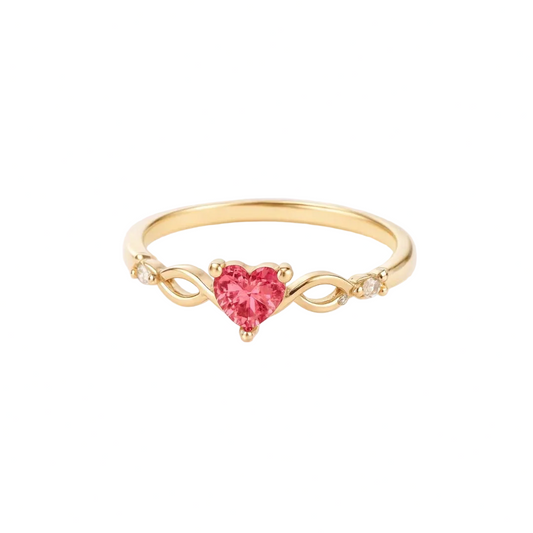 Amalia – Anillo corazón con circonita