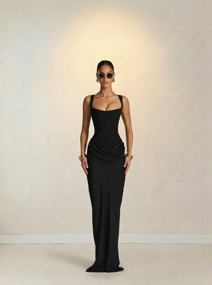 Sculpt Pleated Allegr Dress