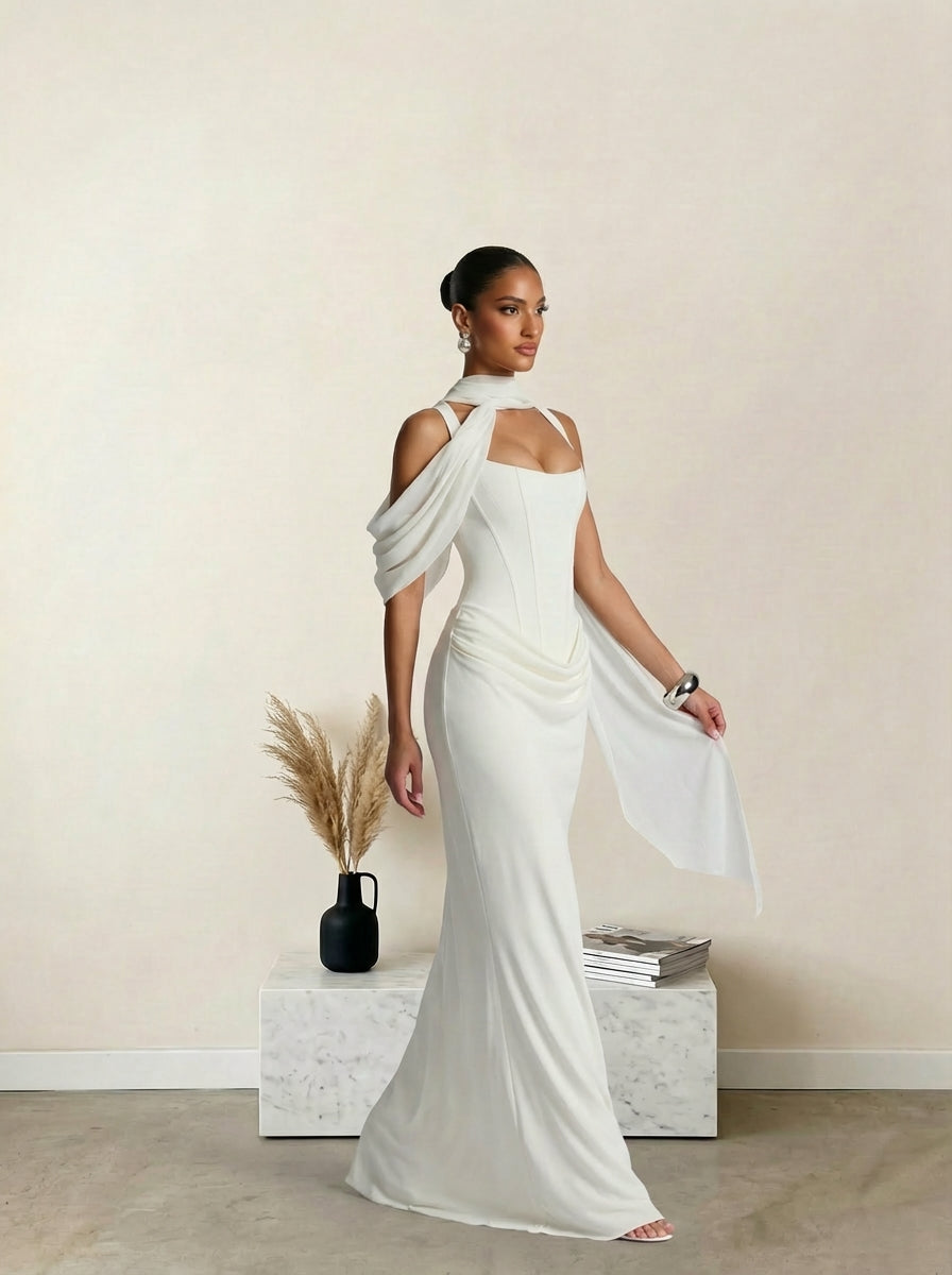 Sculpt Pleated Allegr Dress
