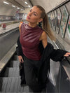 ARIA | Luxe Leather Top