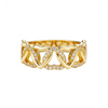 Julia – Anillo dorado calado