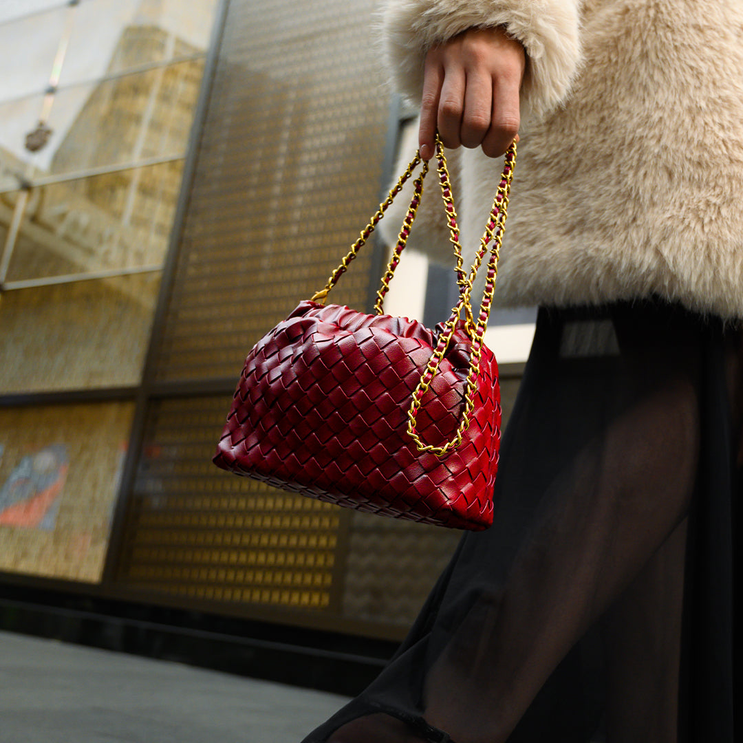 Miranda – Bolso trenzado con cadena