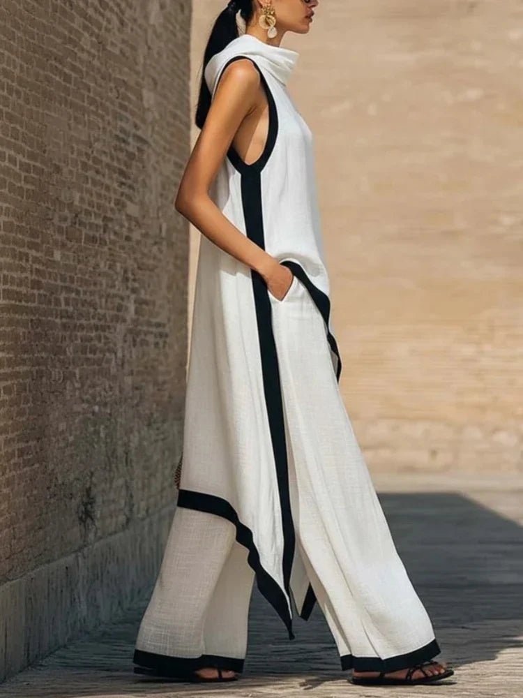 Tarsila | Conjunto esencia griega en lino premium