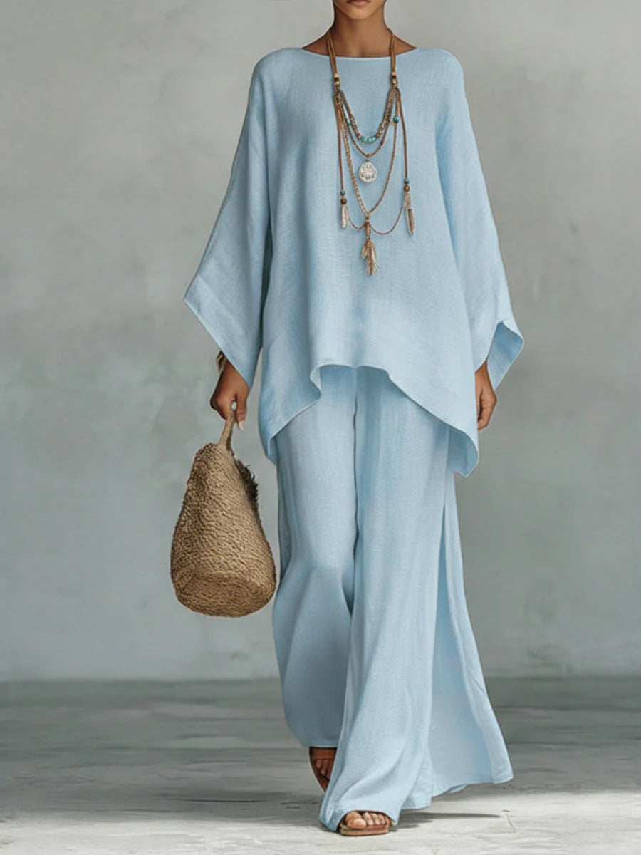 Beatriz | Conjunto mezcla lino minimalista