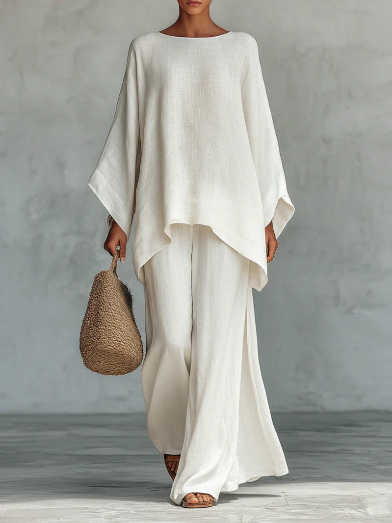 Beatriz | Conjunto mezcla lino minimalista