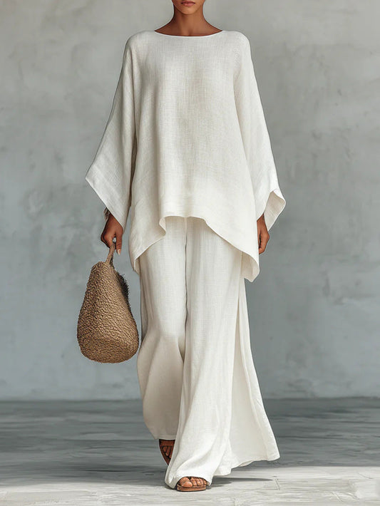 Beatriz | Conjunto mezcla lino minimalista