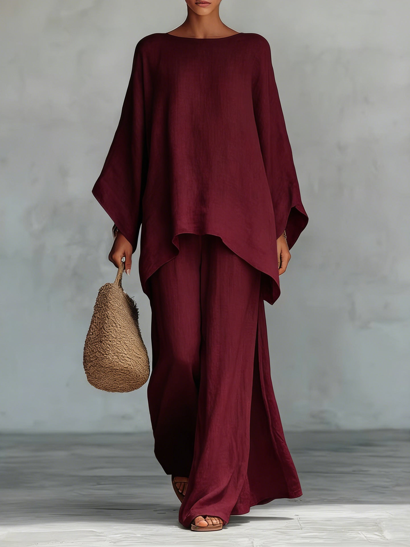 Beatriz | Conjunto mezcla lino minimalista