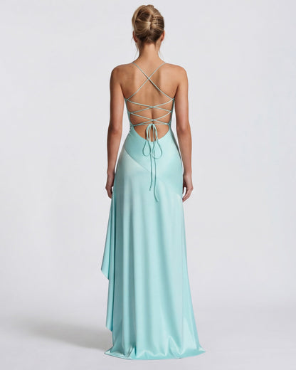 Aria | Vestido largo drapeado