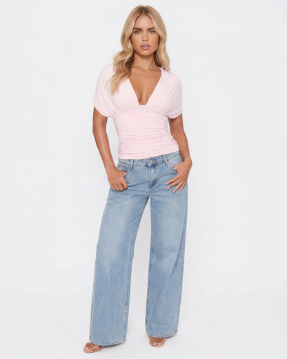Top Espalda Abierta Rosa Muse