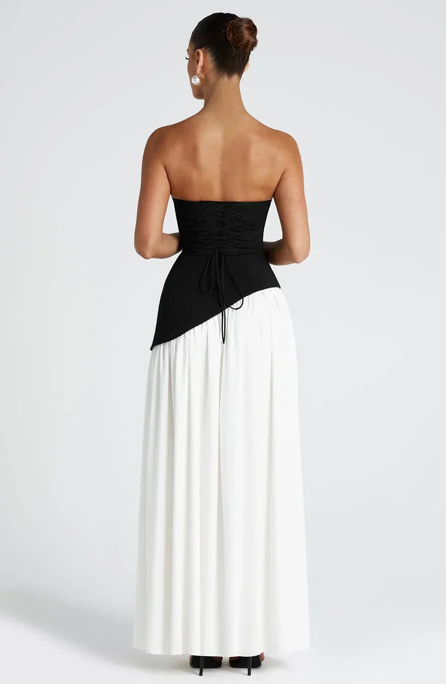 Athens Pleated Evening Gown with Infinity Back