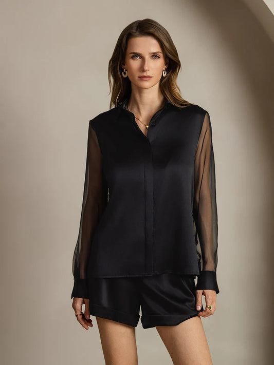 Blusa Verona de Tul Traslúcido