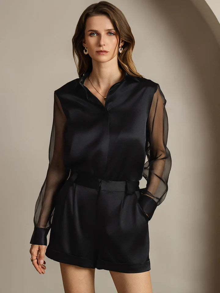 Blusa Verona de Tul Traslúcido