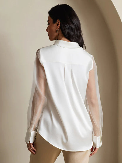 Blusa Verona de Tul Traslúcido
