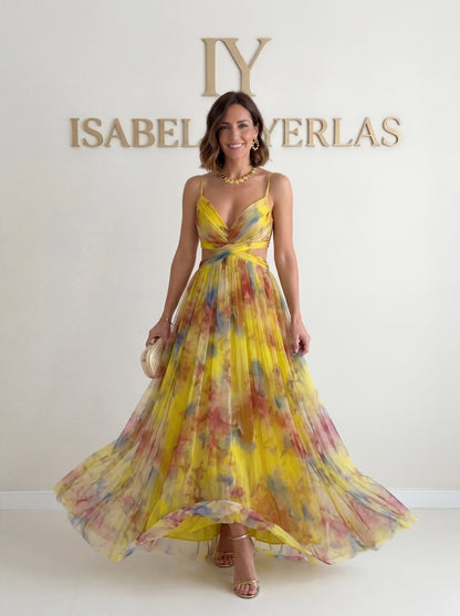 Vestido de ceremonia de tirantes